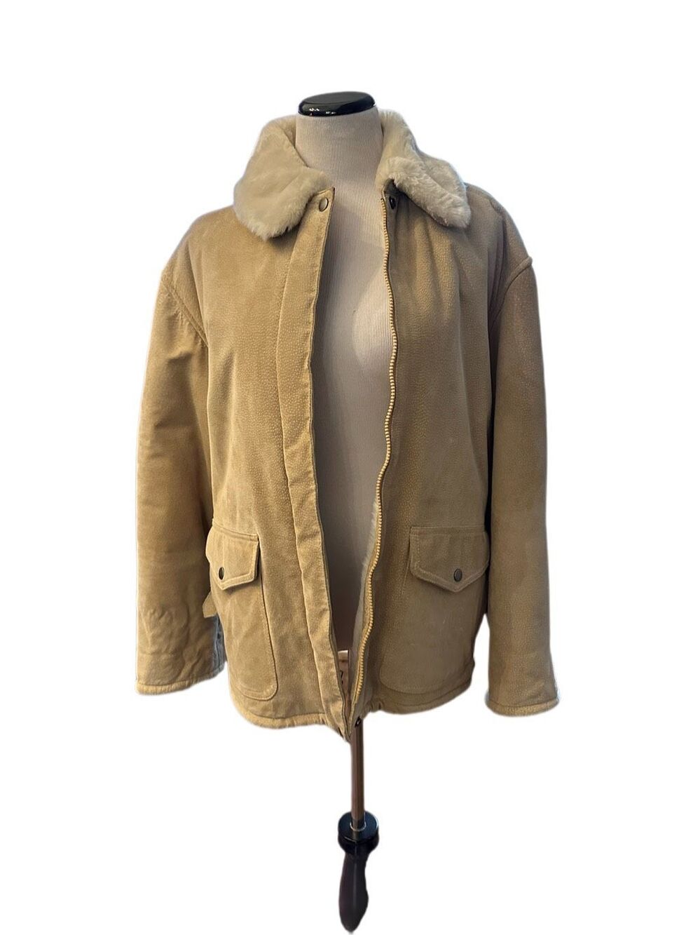 Vintage J. Percy for Marvin Richards Leather Coat Sz M